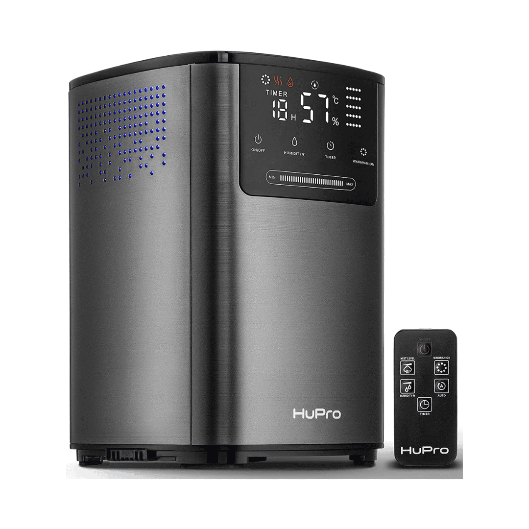 Hupro Top Fill Cool Mist & Warm Mist Humidifier for Large Room Home Bedroom Living Room 4L Big Capacity
