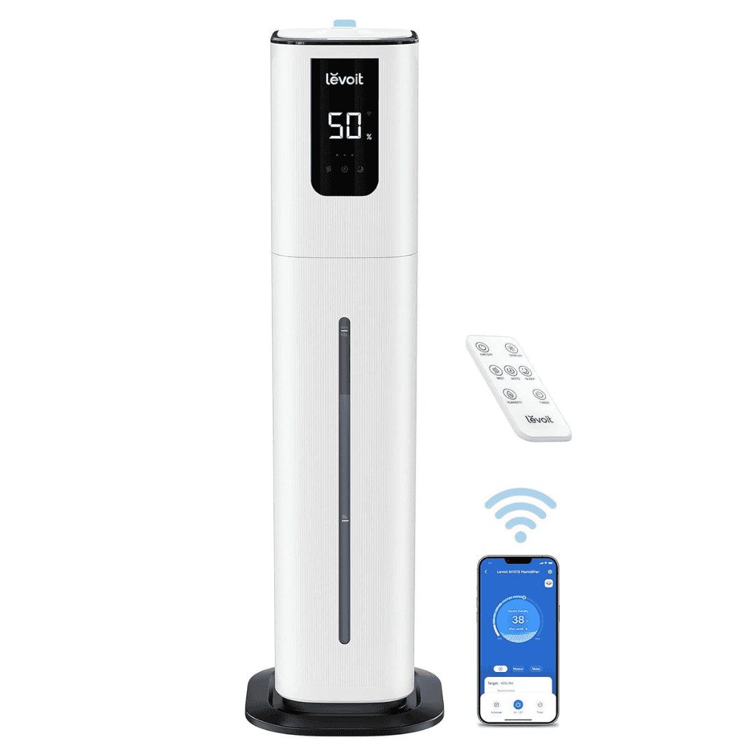 LEVOIT OasisMist 1000S (10L) Smart Humidifier for Home Large Room Bedroom, White