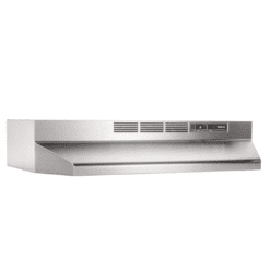 Broan-NuTone 413004 Non-Ducted Ductless Range Hood with Lights Exhaust Fan for Under Cabinet, 30-Inch, Stainless Steel