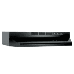 Broan-NuTone 413023 Ductless Range Hood Insert with Light, Exhaust Fan for Under Cabinet, 30-Inch, Black