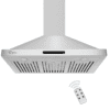 Empava 30-in 380-CFM Ducted Stainless Steel Wall-Mounted Range Hood