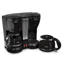 Double Coffee Brewer Station - Dual Drip Coffee Maker Brews two 12-cup Pots, Make Regular or Decaf at Once or Different Flavors