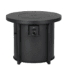 Style Selections 30-in W 50000-BTU Black Steel Propane Gas Fire Pit Table