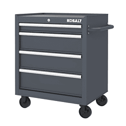 Kobalt 26.7-in W x 33-in H 4-Drawer Steel Rolling Tool Cabinet (Gray)