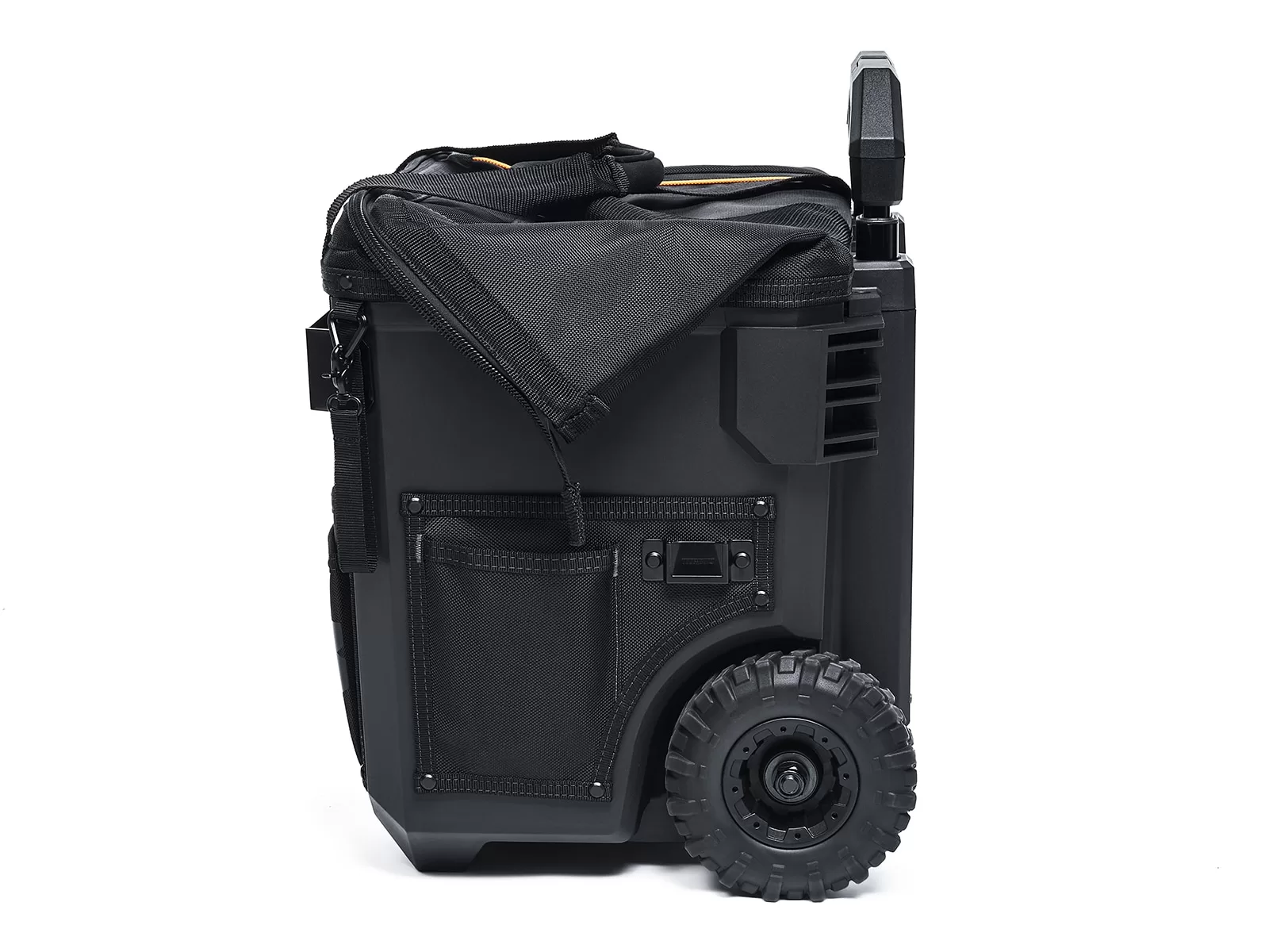 TOUGHBUILT Massive Mouth Hard Bottom XL Black Polyester 18-in Zippered Rolling Tool Bag - Image 7