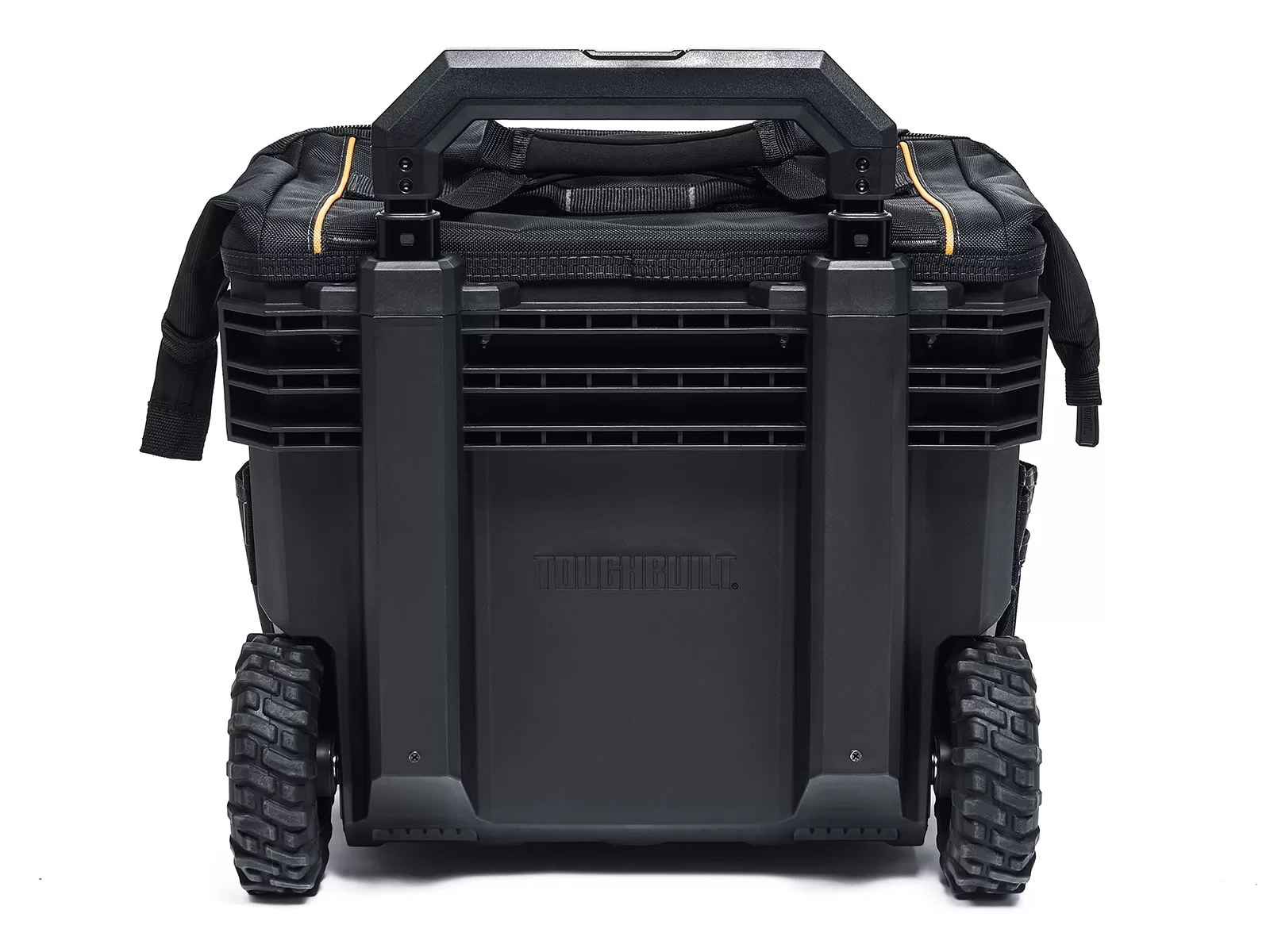 TOUGHBUILT Massive Mouth Hard Bottom XL Black Polyester 18-in Zippered Rolling Tool Bag - Image 5