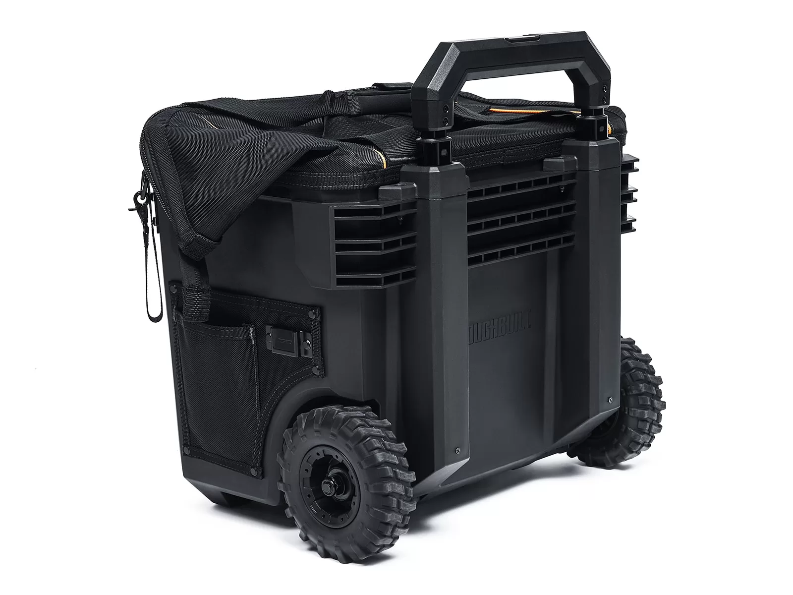 TOUGHBUILT Massive Mouth Hard Bottom XL Black Polyester 18-in Zippered Rolling Tool Bag - Image 6
