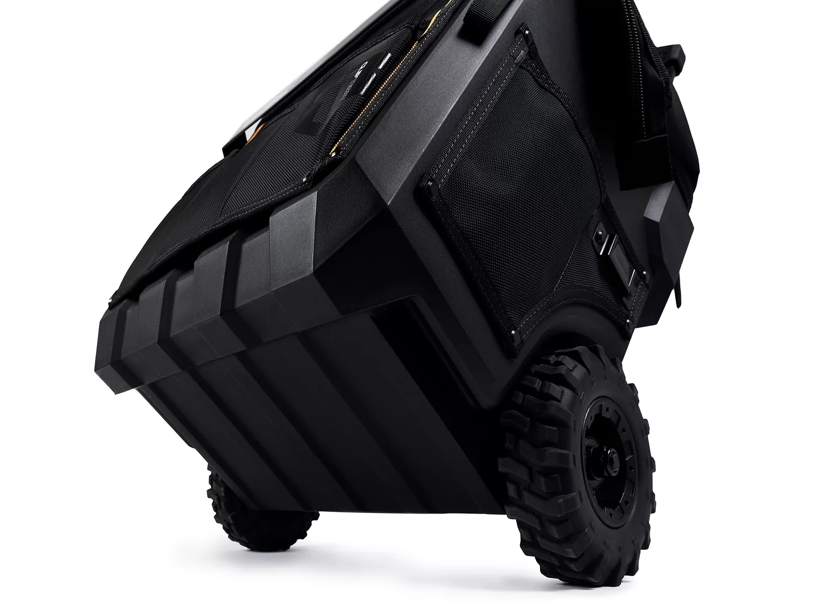 TOUGHBUILT Massive Mouth Hard Bottom XL Black Polyester 18-in Zippered Rolling Tool Bag - Image 11