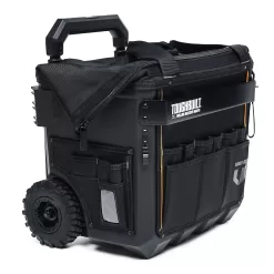 Alternative view of TOUGHBUILT Massive Mouth Hard Bottom XL Black Polyester 18-in Zippered Rolling Tool Bag