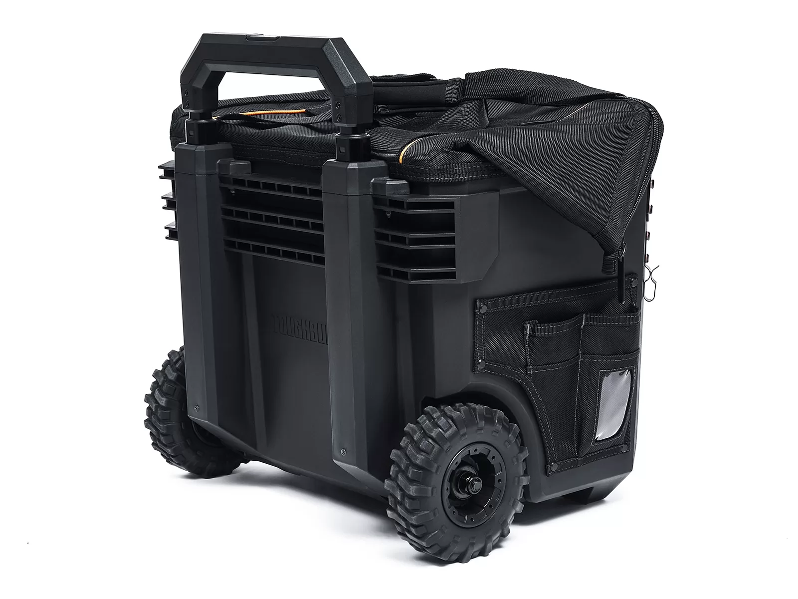 TOUGHBUILT Massive Mouth Hard Bottom XL Black Polyester 18-in Zippered Rolling Tool Bag - Image 4