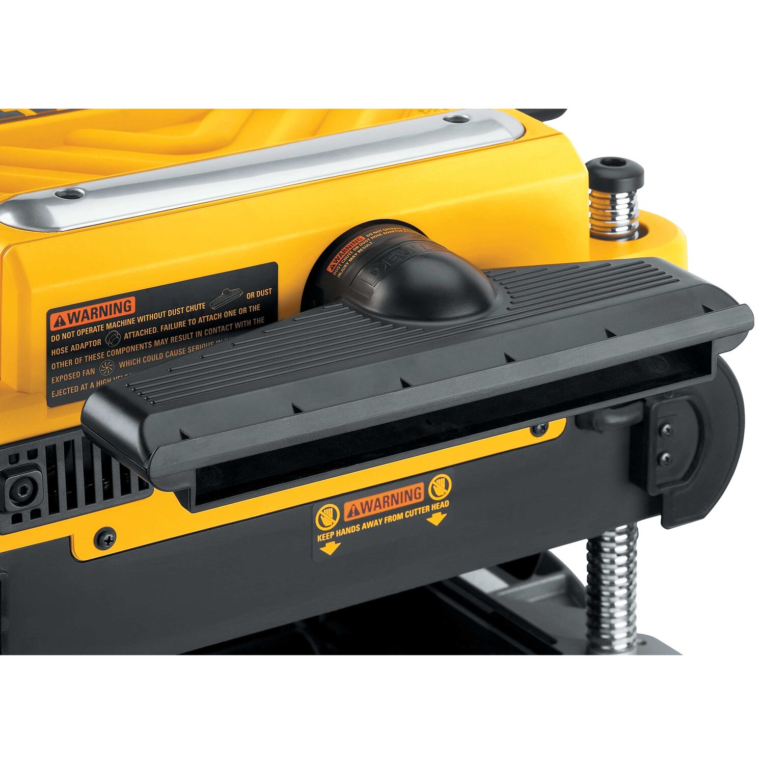 DEWALT DW735X 15 Amp Corded 13 in. Heavy-Duty 2-Speed Bench Planer with (3) Knives, In Feed Table and Out Feed Table - Image 12