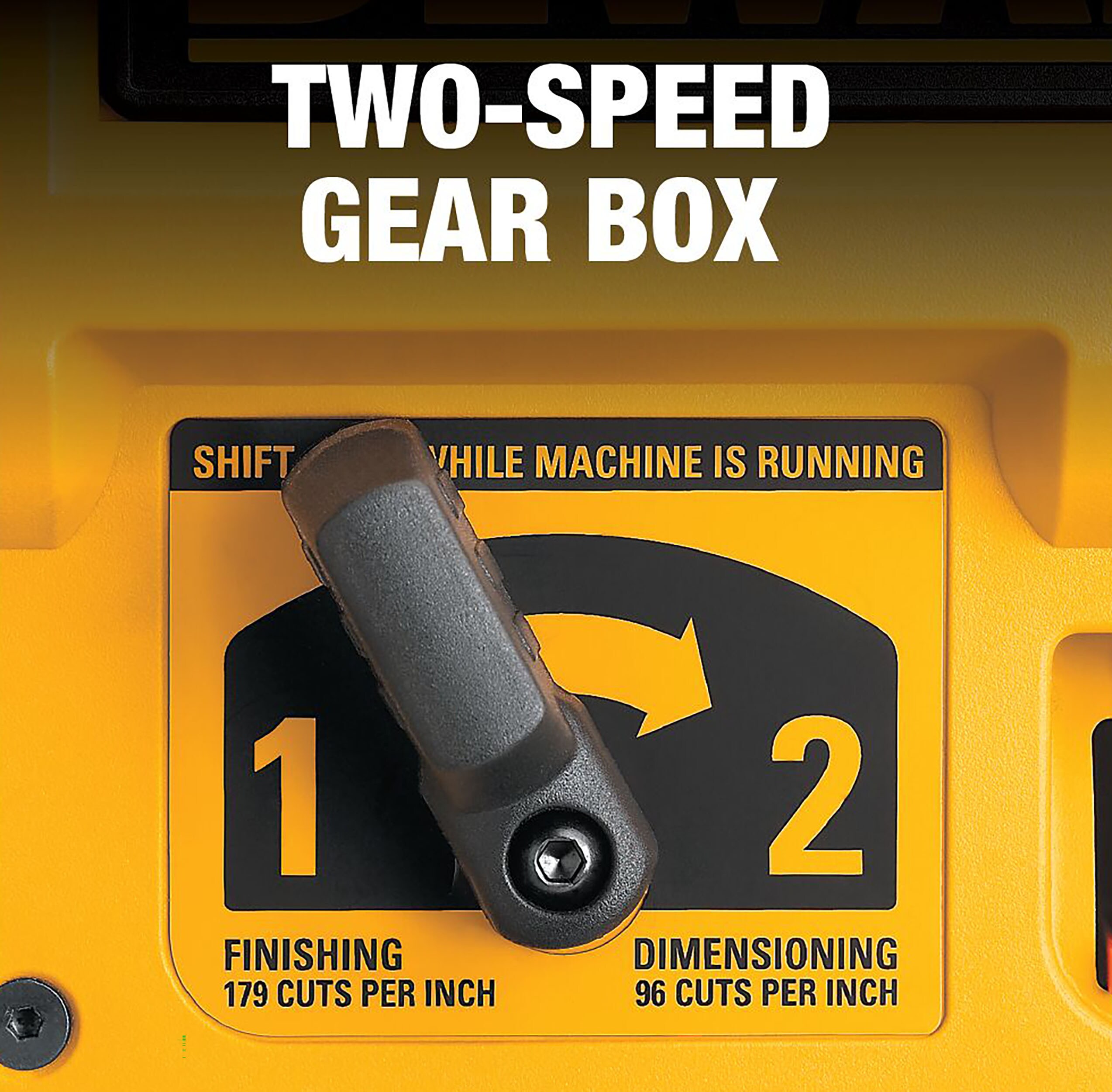 DEWALT DW735X 15 Amp Corded 13 in. Heavy-Duty 2-Speed Bench Planer with (3) Knives, In Feed Table and Out Feed Table - Image 4