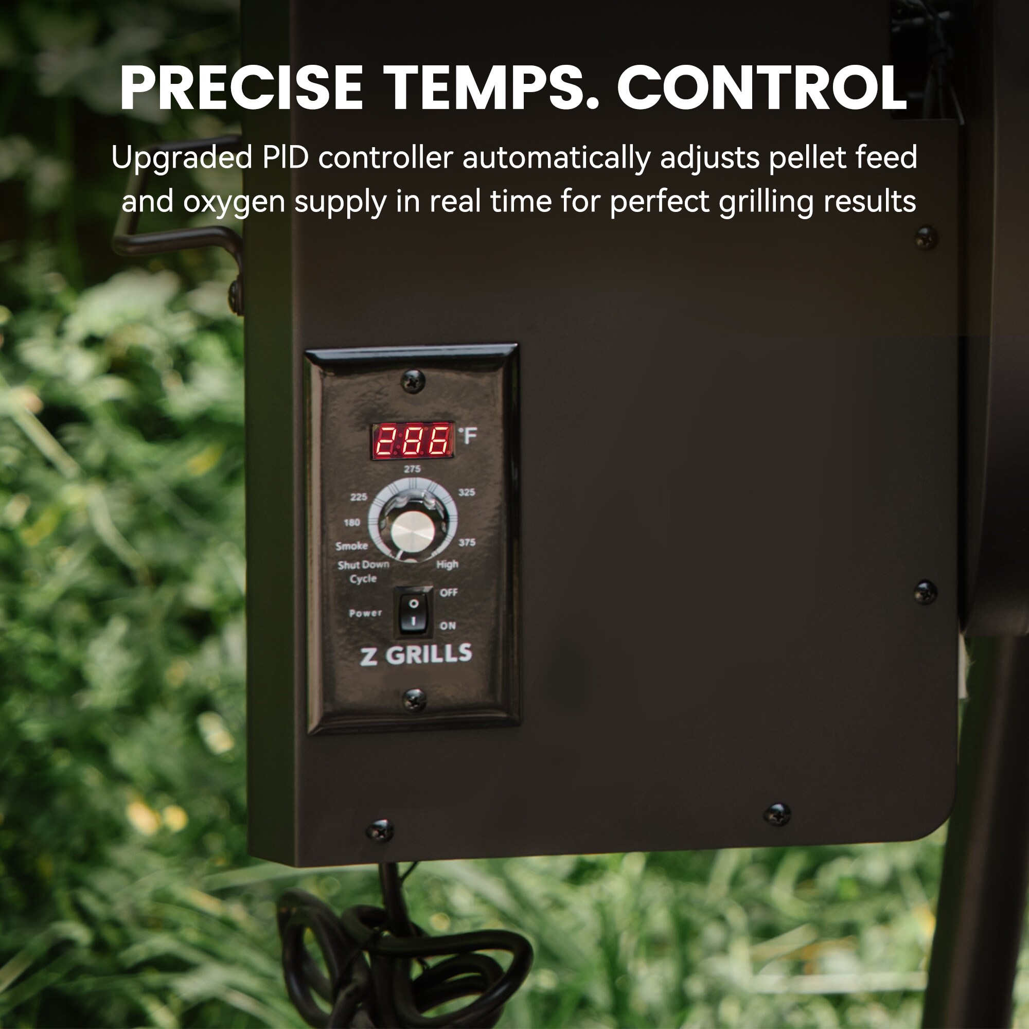 Z GRILLS ZPG-550A2E 590 sq. in. Wood Pellet Grill and Smoker PID 2.0 in Stainless Steel - Image 4