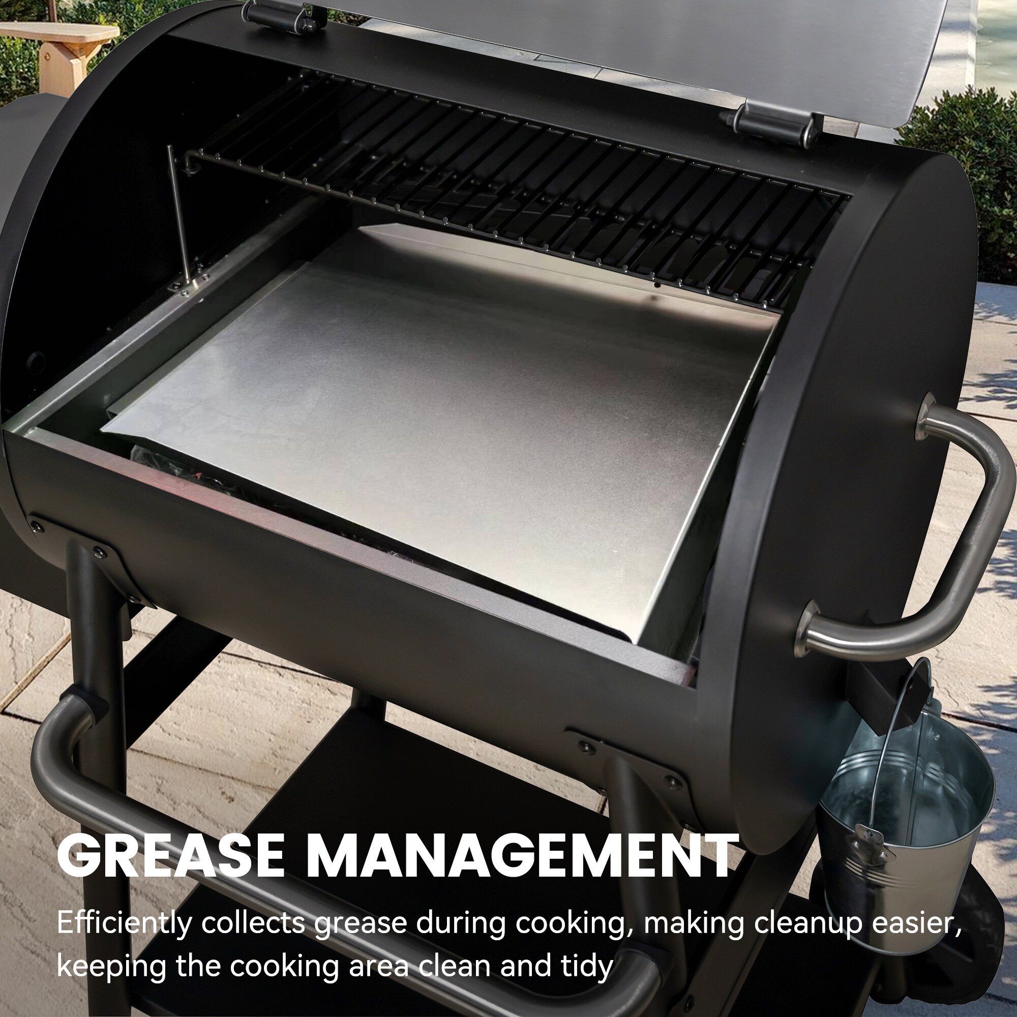 Z GRILLS ZPG-550A2E 590 sq. in. Wood Pellet Grill and Smoker PID 2.0 in Stainless Steel - Image 6