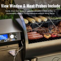Alternative view of Z GRILLS ZPG-7002C3E 694 sq. in. Wood Pellet Grill and Smoker PID, Stainless Steel