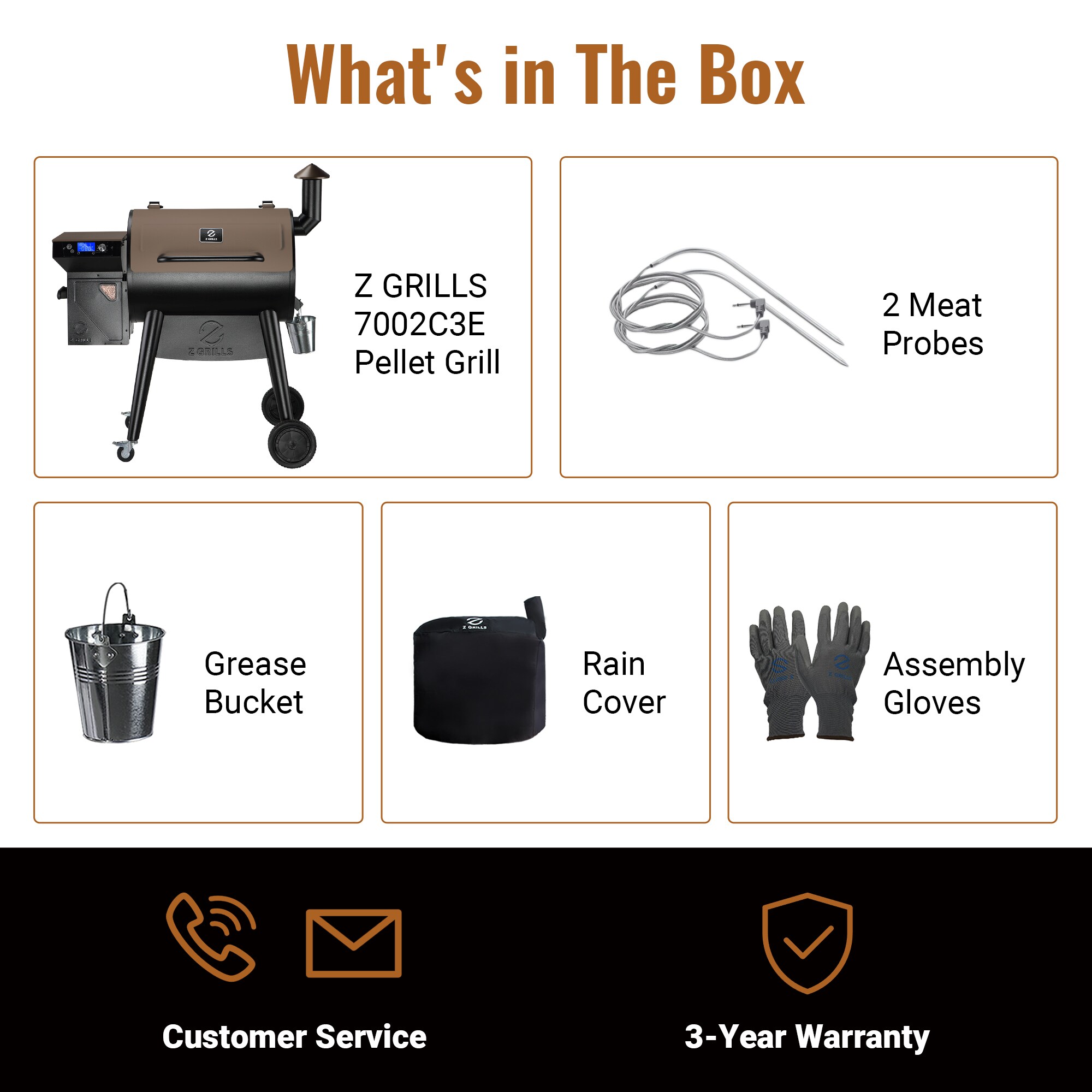 Z GRILLS ZPG-7002C3E 694 sq. in. Wood Pellet Grill and Smoker PID, Stainless Steel - Image 14
