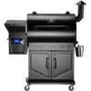 Z GRILLS ZPG-700D7 697 sq. in. Wood Pellet Grill and Smoker with cabinet storage PID 2.0 in Black
