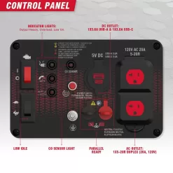 A-iPower GXS1500i 1500-Watt Recoil Start Gasoline Powered Ultra-Light Inverter Generator with 60cc OHV Engine and CO Sensor Shutdown