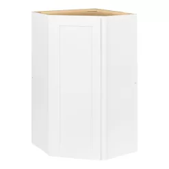 Hampton Bay Avondale 24 in. W x 24 in. D x 42 in. H Ready to Assemble Plywood Shaker Diagonal Corner Kitchen Cabinet in Alpine White