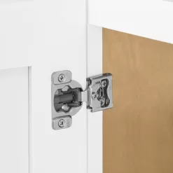 Hampton Bay Avondale 24 in. W x 24 in. D x 42 in. H Ready to Assemble Plywood Shaker Diagonal Corner Kitchen Cabinet in Alpine White
