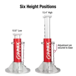 SUNEX TOOLS 6603ASJPK 3-Ton Aluminum Floor Jack with Jack Stands