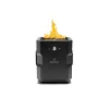 UKIAH Tailgater II 15.25in. L X 15.25in. W X 16in. H Portable LP Gas Steel Square Fire Pit with 2.1 BTM Sound System in Black