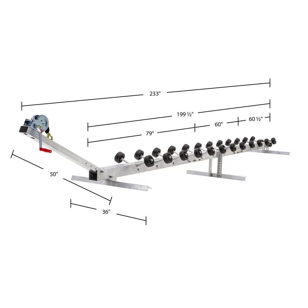 Black Widow 11.5 ft. Personal Watercraft Dock and 5 ft. Extension Kit