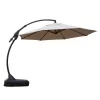 Boyel Living 12 ft. Cantilever Patio Umbrella Fade Resistant and UV Protected with Base in Beige
