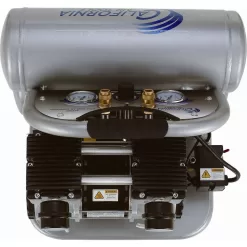 California Air Tools 4620AC 4620AC Ultra Quiet and Oil-Free 2.0 Hp, 4.6 Gal. Aluminum Twin Tank Electric Portable Air Compress