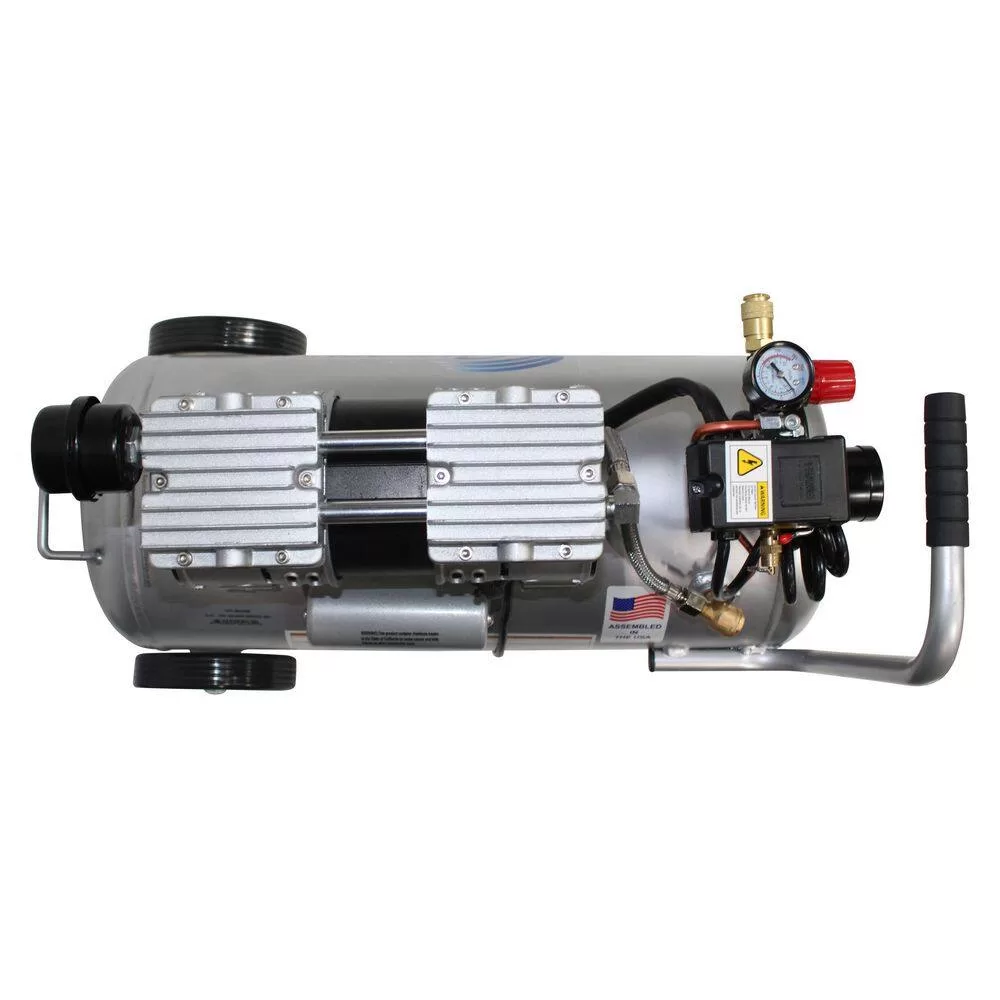 California Air Tools 8 Gal. 1 HP 120 PSI Ultra Quiet and Oil-Free Electric Horizontal Tank Air Compressor with Automatic Drain