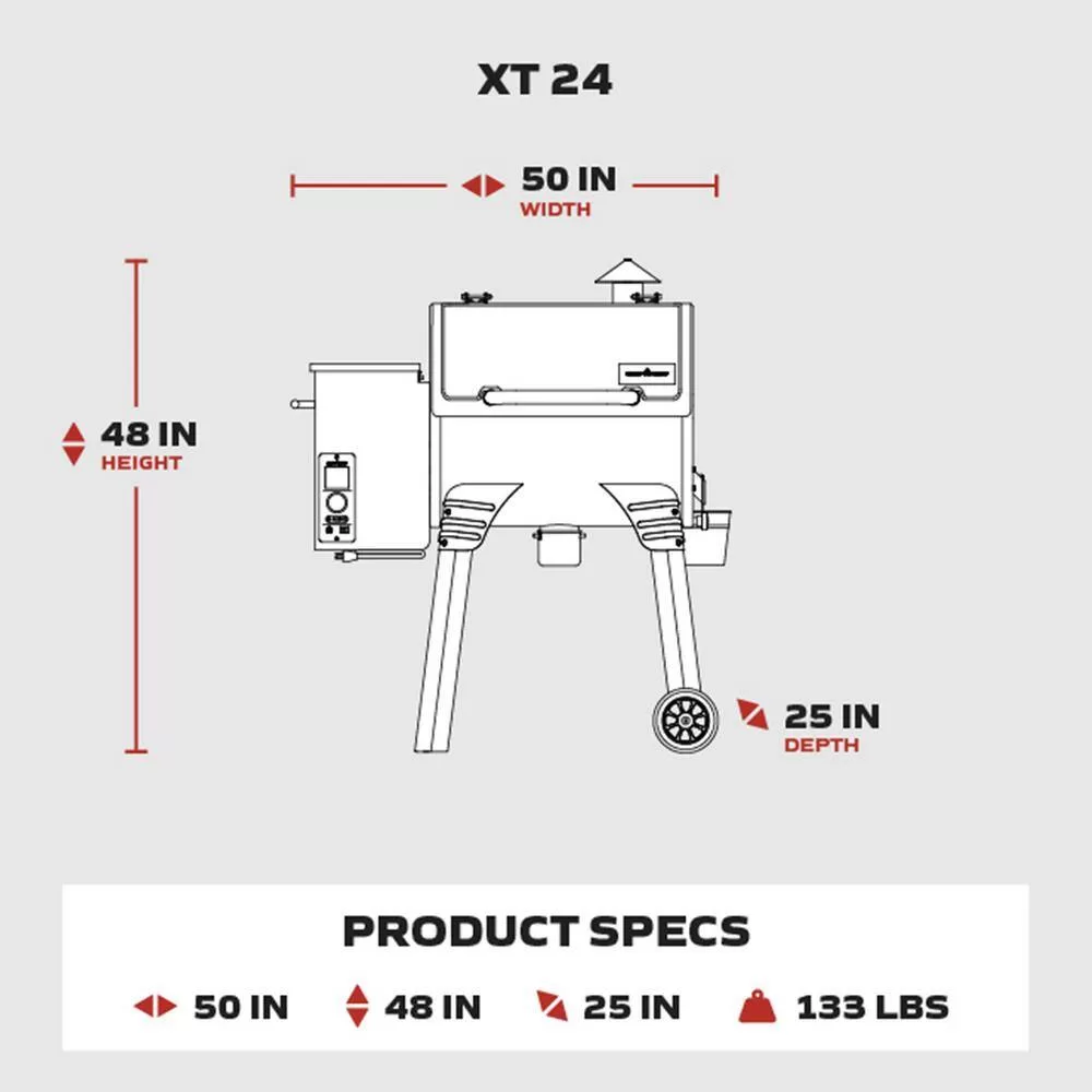 Camp Chef PG24XT XT 24 Pellet Grill in Black