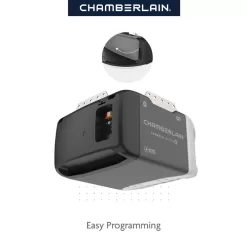 Chamberlain HD-B2211X2 1/2 HP Smart Quiet Belt Drive Garage Door Opener with Battery Backup (2-Pack)