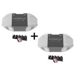 Chamberlain HD-B4505X2 3/4 HP Smart Quiet Belt Drive Garage Door Opener (2-Pack)