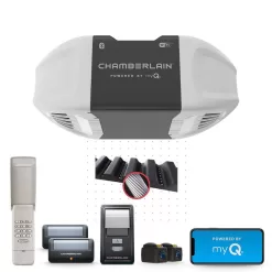 Chamberlain HD-B4505X2 3/4 HP Smart Quiet Belt Drive Garage Door Opener (2-Pack)