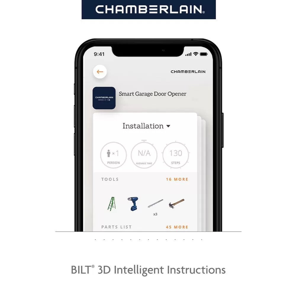 Chamberlain HD-D2101-X2 1/2 HP Heavy-Duty Chain Drive Garage Door Opener (2-Pack)