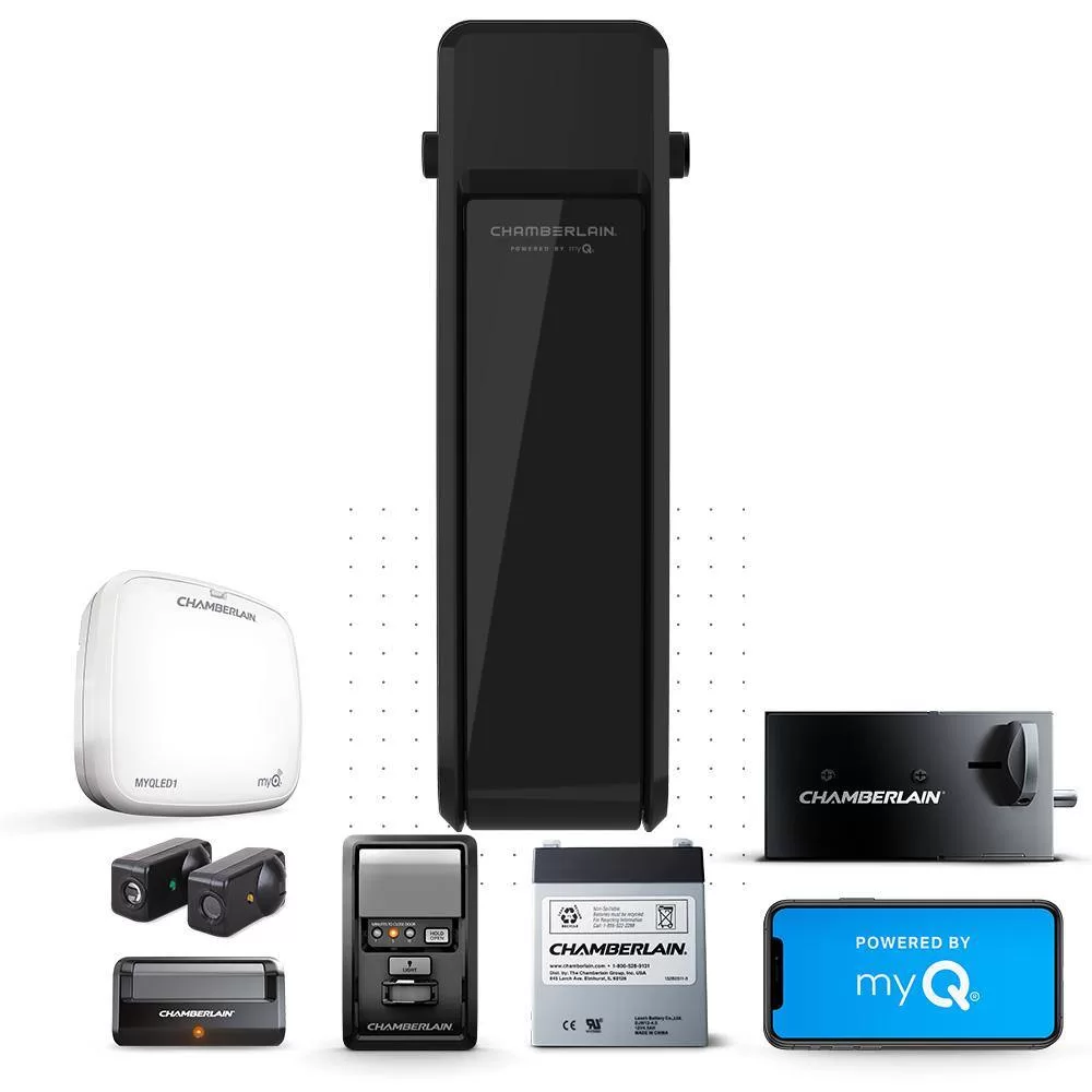Chamberlain RJO101 RJO101 Wall Mount Drive Ultra-Quiet Garage Door Opener with Battery Backup and Wi-Fi Connection