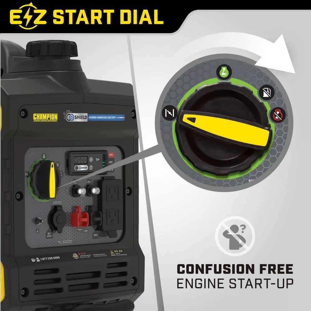 Champion Power Equipment 100571 3500-Watt Gasoline Powered Inverter Generator with CO Shield and Quiet Technology