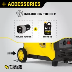 Champion Power Equipment 100571 3500-Watt Gasoline Powered Inverter Generator with CO Shield and Quiet Technology