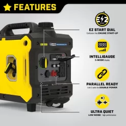 Champion Power Equipment 100571 3500-Watt Gasoline Powered Inverter Generator with CO Shield and Quiet Technology