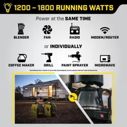 Champion Power Equipment 2500-Watt Ultralight Gasoline and Propane Powered Dual Fuel Inverter Generator