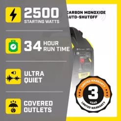 Champion Power Equipment 2500-Watt Ultralight Gasoline and Propane Powered Dual Fuel Inverter Generator