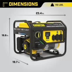 Champion Power Equipment 200970 4550/3650-Watt Gasoline and Propane Powered Dual Fuel Portable Generator with CO Shield