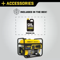 Champion Power Equipment 201119 4550/3650-Watt Gasoline Powered Portable Generator with CO Shield