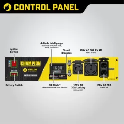Champion Power Equipment 201156 4550/3650-Watt Wireless Remote Start Gasoline Powered Portable Generator with CO Shield