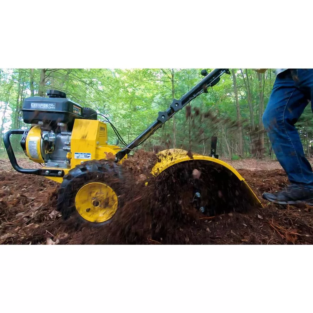 Champion Power Equipment 19 in. 212cc 4-Stroke Gas Garden Rotating Rear Tine Tiller