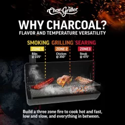 Char-Griller 2175 Classic Charcoal Grill in Black