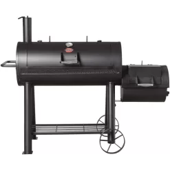 Char-Griller 8125 1012 sq. in. Competition Pro Offset Charcoal Grill or Wood Smoker in Black
