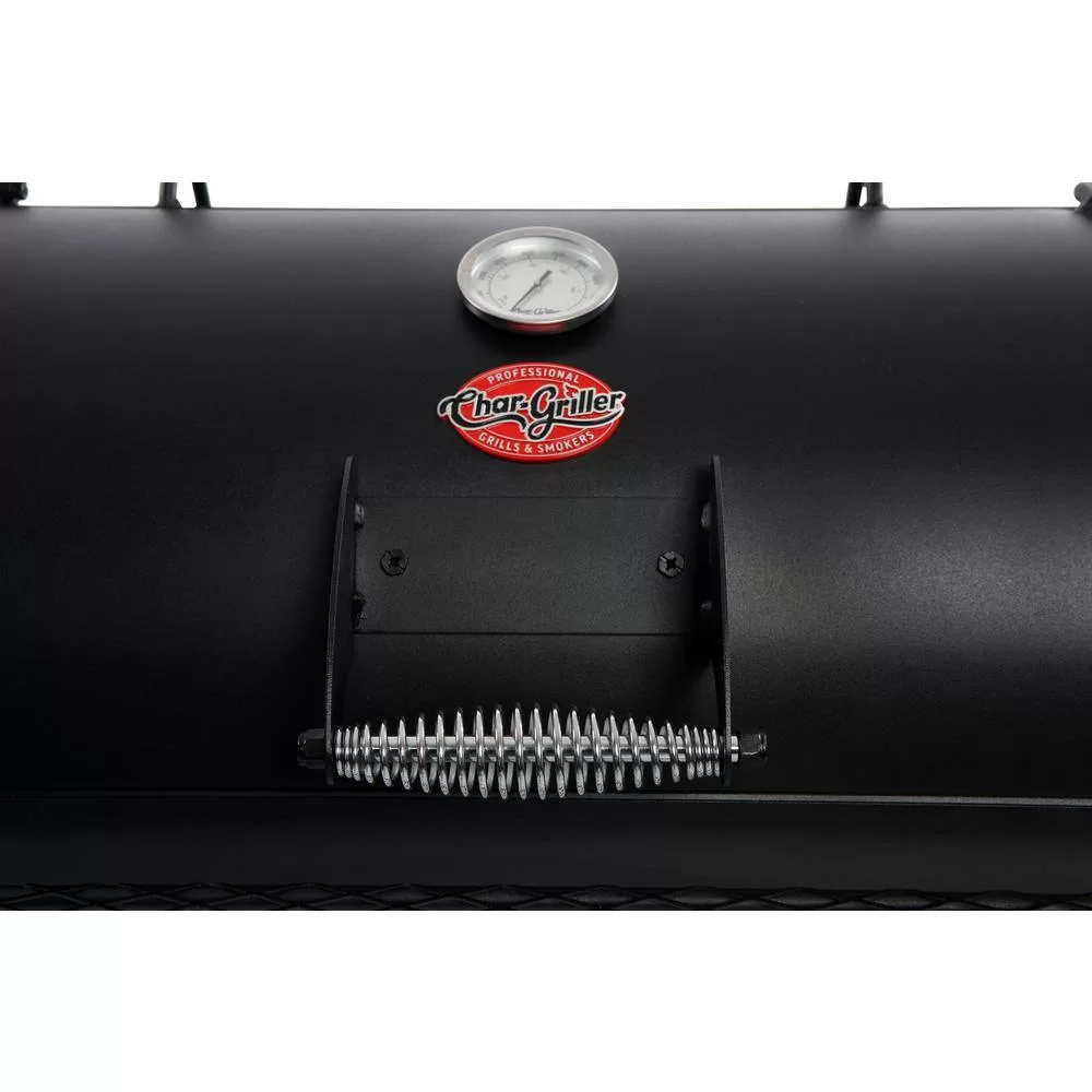 Char-Griller 8125 1012 sq. in. Competition Pro Offset Charcoal Grill or Wood Smoker in Black