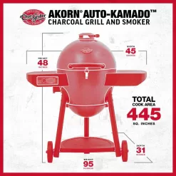 Char-Griller 6480 Akorn Auto-Kamado 20-inch Digital WiFi Charcoal Grill in Gray