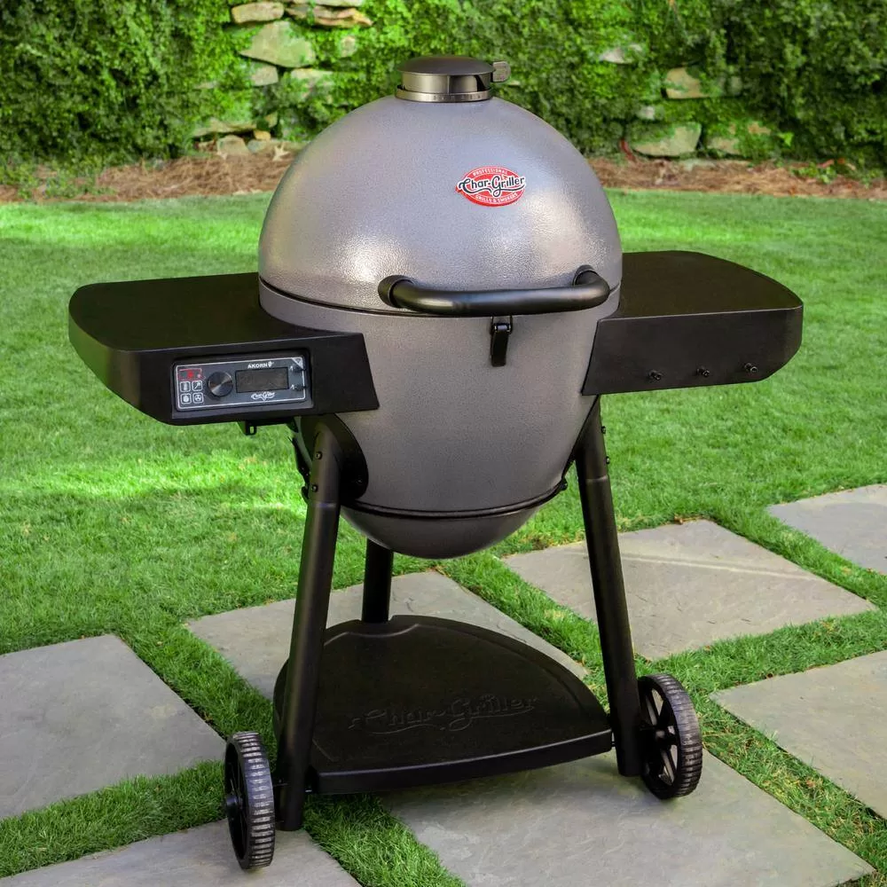 Char-Griller 6480 Akorn Auto-Kamado 20-inch Digital WiFi Charcoal Grill in Gray